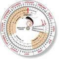 Pregnancy Birth Date Finder Wheel Calculator 4.25" dia, Full Color